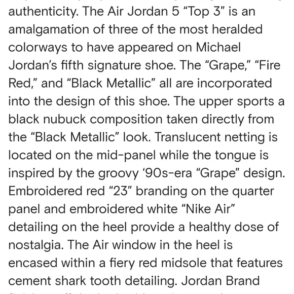 Men's Air Jordan 5 Top 3 - Picture 14 of 14